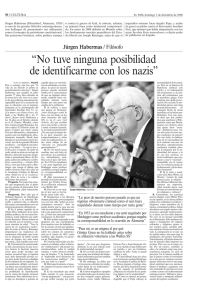 Entrevista del diario El País a J. Habermas, 3 de diciembre de 2006.