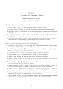 Práctica 7 Programación Funcional - Listas - Cuba-Wiki