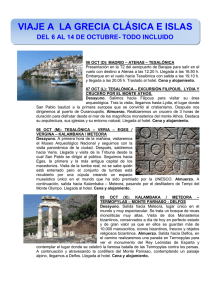 viaje a la grecia clásica e islas