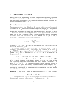 1 Independencia Estocástica