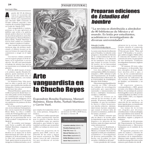 Arte vanguardista en la Chucho Reyes