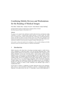 Combining Mobile Devices and Workstations for the Reading of