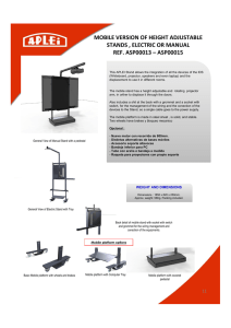 mobile version of height adjustable stands , electric or