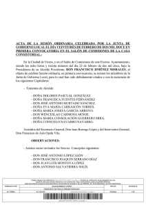 Junta de Gobierno Local Ordinaria 23-02-2012