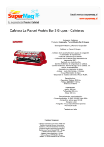 Cafetera La Pavoni Modelo Bar 3 Grupos - Cafeteras