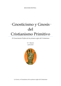 Gnosticismo y Gnosis· del Cristianismo Primitivo