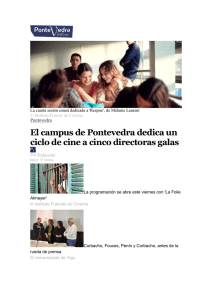El campus de Pontevedra dedica un ciclo de cine a cinco