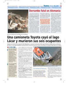 Una camioneta Toyota cayó al lago Lácar y murieron