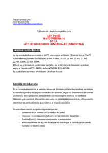 LEY 19.550 TEXTO ORDENADO DE LA LEY DE SOCIEDADES