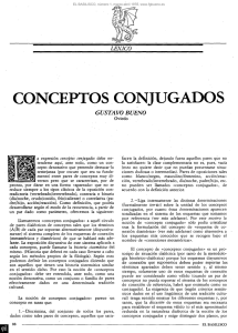 conceptos conjugados - Fundación Gustavo Bueno