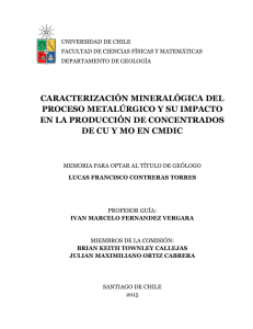 caracterización mineralógica del proceso metalúrgico y su impacto