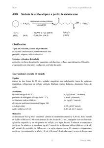 4009 Síntesis de ácido adípico a partir de ciclohexeno