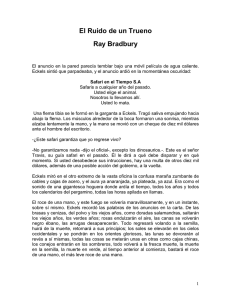 El Ruido de un Trueno Ray Bradbury