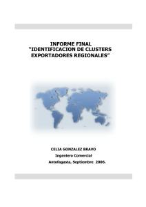 identificacion de clusters exportadores regionales