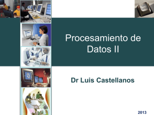 Procesamiento de Datos II - Blog de Luis Castellanos