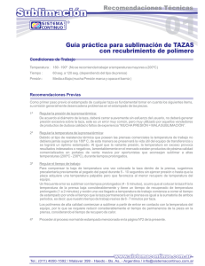 Guía práctica para sublimación de TAZAS con