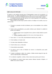 Dieta baja en potasio - Servicio de Nefrología Mancha Centro