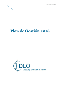 Plan de Gestión 2016