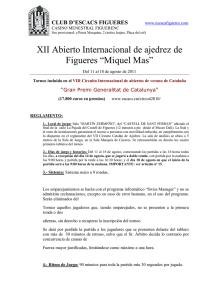 XII Abierto Internacional de ajedrez de Figueres “Miquel Mas”