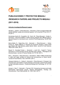 publicaciones y proyectos miquali /research papers and projects