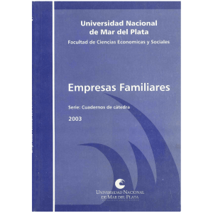 Empresas familiares - Universidad Nacional de Mar del Plata