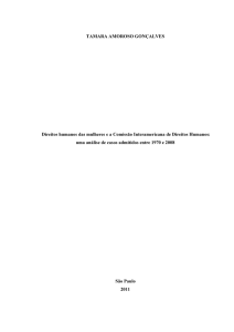 TAMARA AMOROSO GONÇALVES Direitos humanos das mulheres