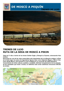 trenes de lujo ruta de la seda de moscú a pekin