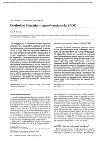 Corticoides inhalados y supervivencia en la EPOC