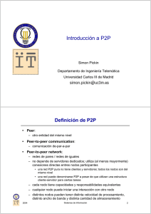 Introducción a P2P - Departamento de Ingeniería Telemática