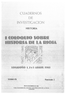 Coloquio sobre historia de La Rioja