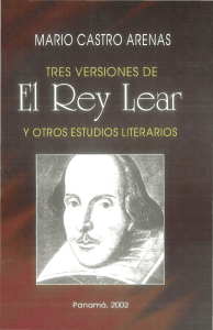 Tres versiones de "El rey Lear" - Biblioteca Virtual Miguel de
