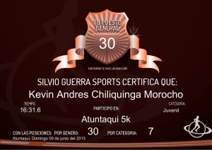 Kevin Andres Chiliquinga Morocho 30 7