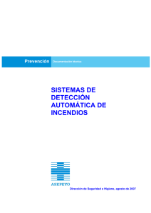 SISTEMAS DE DETECCIÓN AUTOMÁTICA DE INCENDIOS