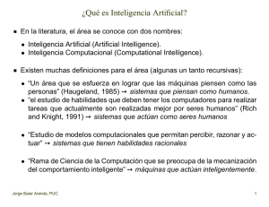 ¿Qué es Inteligencia Artificial?