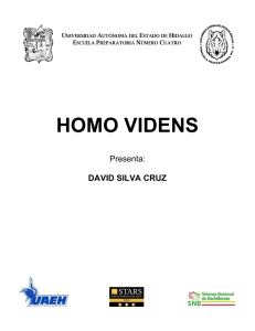 homo videns - Universidad Autónoma del Estado de Hidalgo