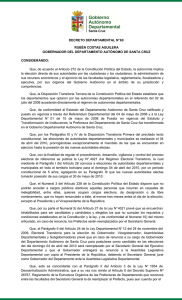 DECRETO DEPARTAMENTAL N° 60 RUBÉN COSTAS AGUILERA