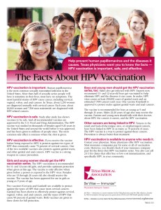The Facts About HPV Vaccination