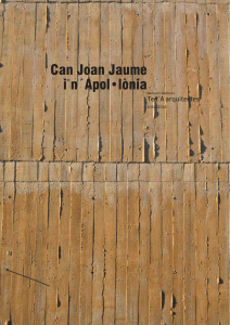 Can Joan Jaume in´Apol•lònia