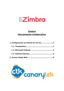 Tutorial de Configuración de cuentas con Zimbra