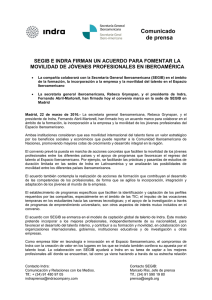 Comunicado de prensa - Secretaría General Iberoamericana