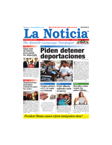 Piden detener deportaciones - La Noticia - The Spanish