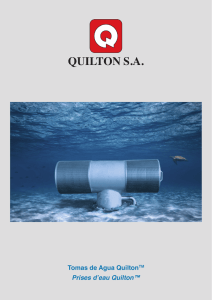 QUILTON SA Tomas de Agua QuiltonTM Prises d`eau Quilton
