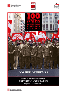 Exposició 100 anys d`anarcosindicalisme