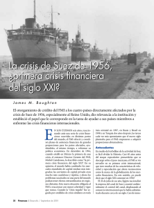 La crisis de Suez de 1956: ¿primera crisis financiera del siglo