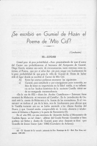 escribió en Gumiel de i-iizán el Poema de "Mio Cid"?