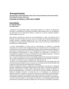 Bronquiectasias - Asociación Argentina de Medicina Respiratoria