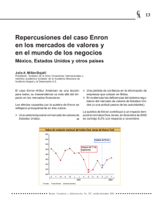 Repercusión del caso Enron en los mercados de valores - E