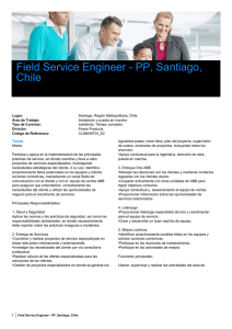 Field Service Engineer - PP, Santiago, Chile