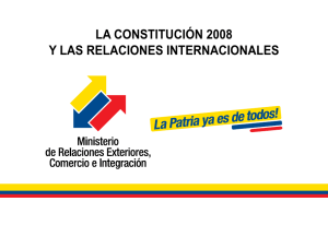 la constitución 2008 y las relaciones internacionales