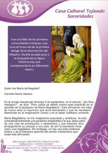 Quién fue María de Magdala? Carmiña Navia Velasco En la revista